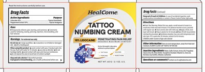 Drug Facts (Tattoo Numbing Cream 18 Lidocaine)